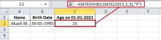 Comment calculer l'âge dans Excel