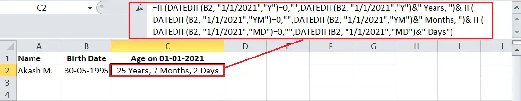 Come calcolare l'età in Excel