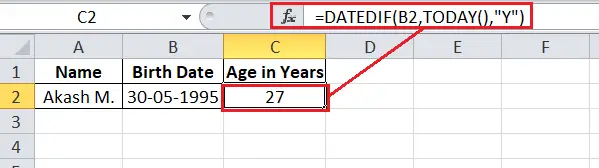 Excelで年齢を計算する方法