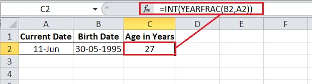 Hoe de leeftijd te berekenen in Excel