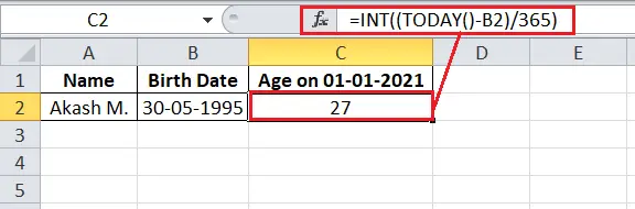 Hoe de leeftijd te berekenen in Excel