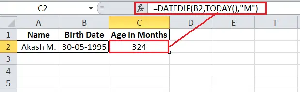 Kā aprēķināt vecumu programmā Excel