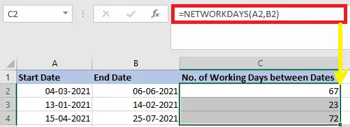 Excel razlika med dvema datumoma