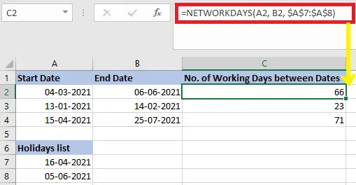 Excel-Differenz zwischen zwei Daten