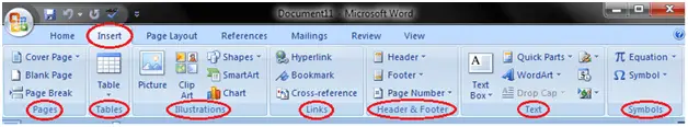 MS Word szalag és címkék 3