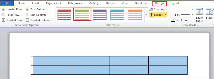 Comment ajouter une bordure dans Word