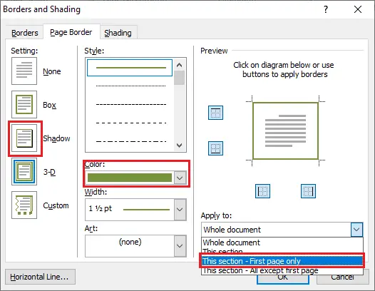 Comment ajouter une bordure dans Word