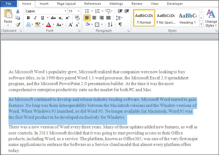 Comment ajouter une bordure dans Word