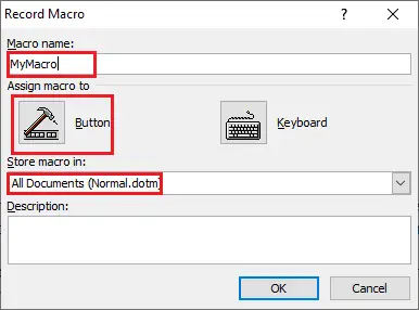 Comment créer une macro dans un document Word