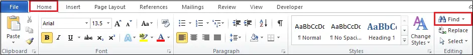 Com cercar paraules en un document de Word