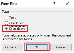 Como criar um menu suspenso em um documento do Word