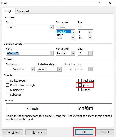 Comment convertir les majuscules en minuscules dans un document Microsoft Word