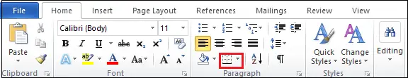 Wordで行を挿入する方法