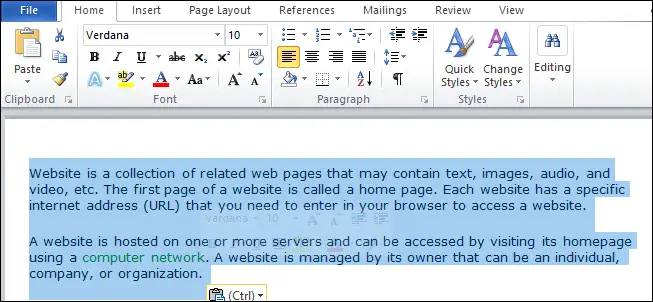 Cómo insertar una línea en Word