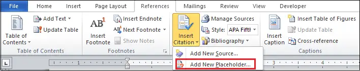 Comment insérer un espace réservé dans un document Word