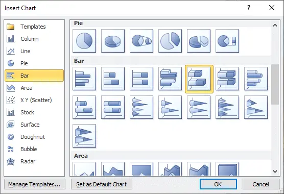 Cómo insertar un gráfico en Word