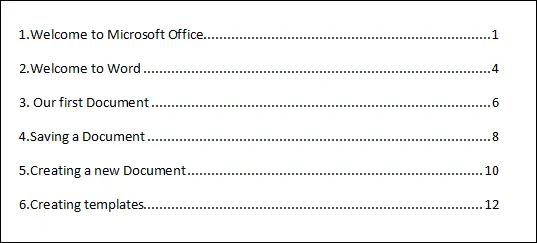 Comment créer une table des matières dans Word