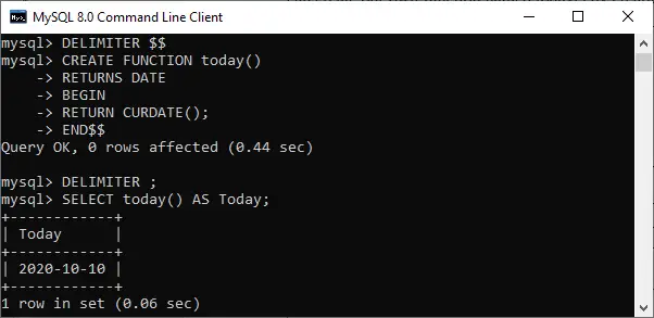 MySQL dnes