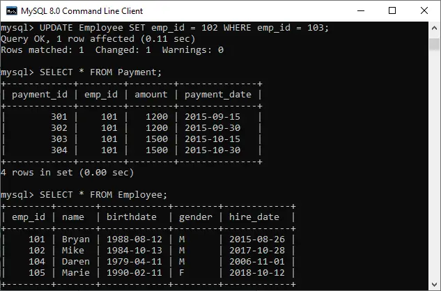 MySQL NA DELETE CASCADE