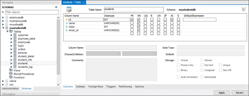 MySQL の列タイプの変更