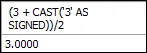 MySQL CAST() פונקציה