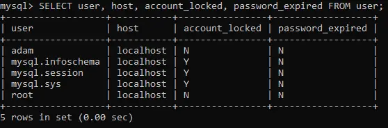 MySQL Visa användare