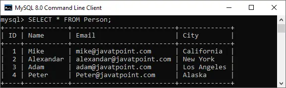 SUBSTITUIR MySQL