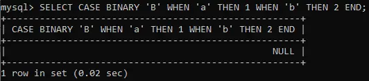 MySQL CASE izteiksme