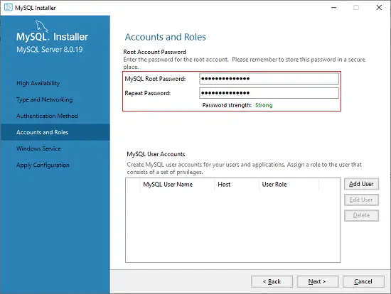 kā instalēt mysql