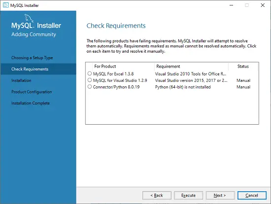 com instal·lar mysql