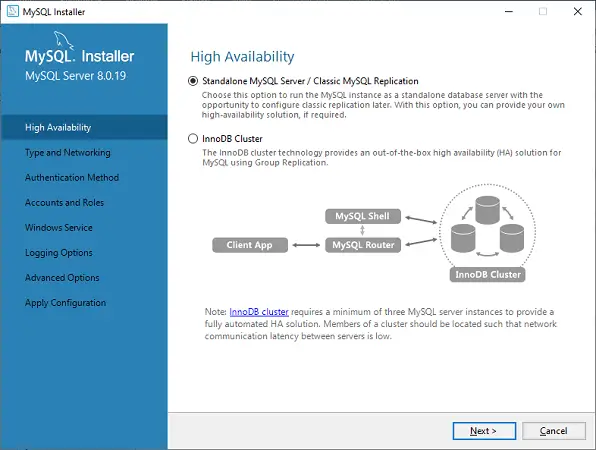 comment installer mysql