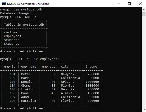 recompte de mysql ()