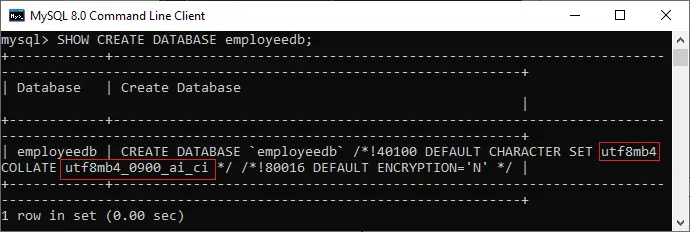 MySQL Creați o bază de date