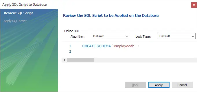 MySQL Database maken