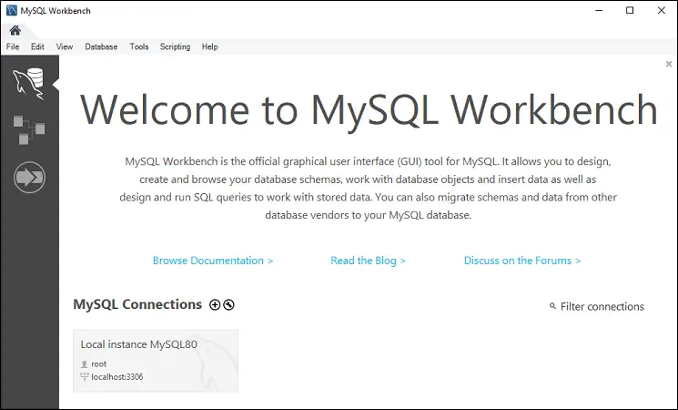 MySQL 워크벤치