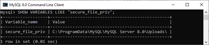 MySQL exporttabell till CSV