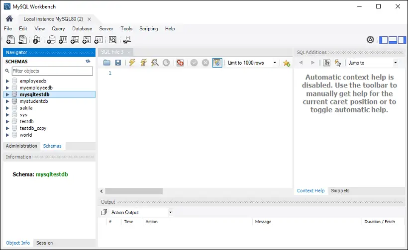 MySQL POPISOVAT TABULKU