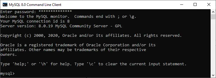 MySQL DESCRIBE TABLE