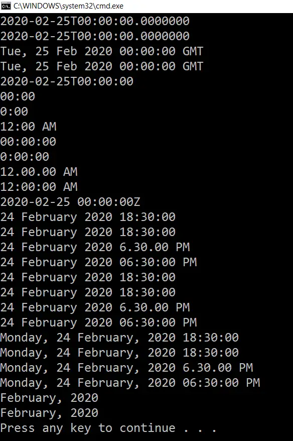 DateTime v C#