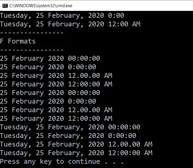 DateTime în C#