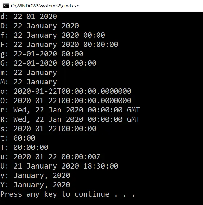 DateTime v C#