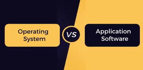 Operativsystem vs applikationsprogramvara