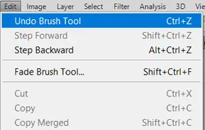 Як скасувати/повторити в Photoshop