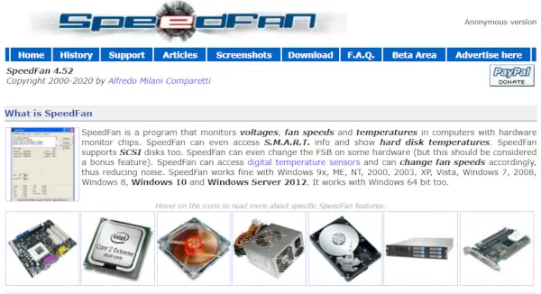 SpeedFan---CPU 온도 모니터링 도구
