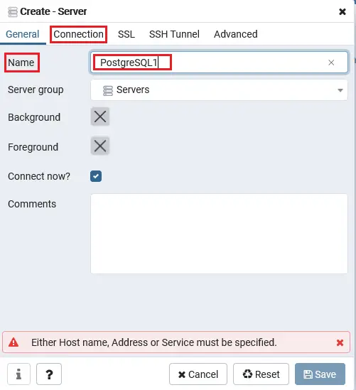 Připojte se k databázovému serveru PostgreSQL