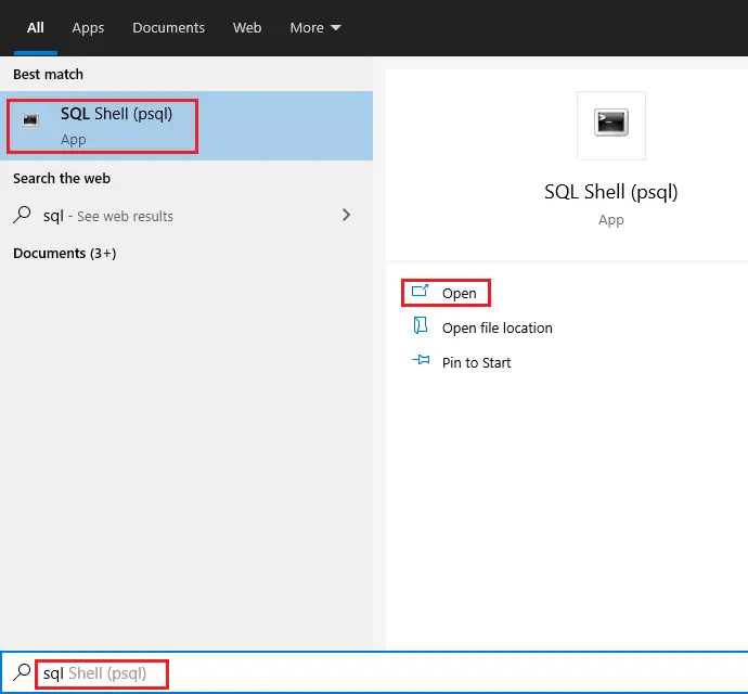 Connettersi a un server di database PostgreSQL