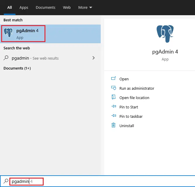 Yhdistä PostgreSQL-tietokantapalvelimeen