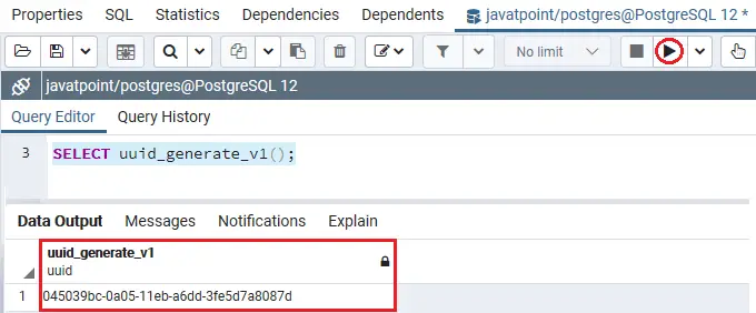 UUID do PostgreSQL