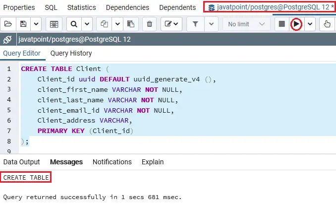 PostgreSQL UUID