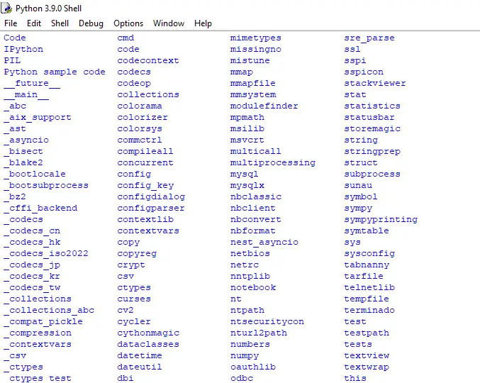 Проверете инсталираните модули в Python